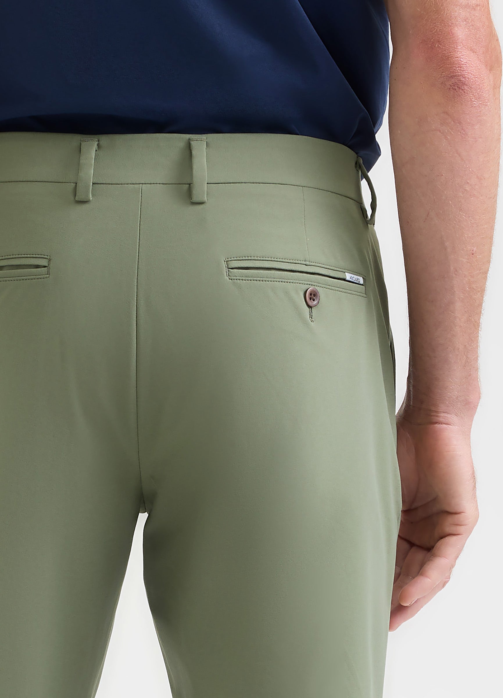 Positano Travel Chino in Olive – Luxury Stretch, Moisture-Wicking & Versatile for Travel & Everyday Wear #color_olive