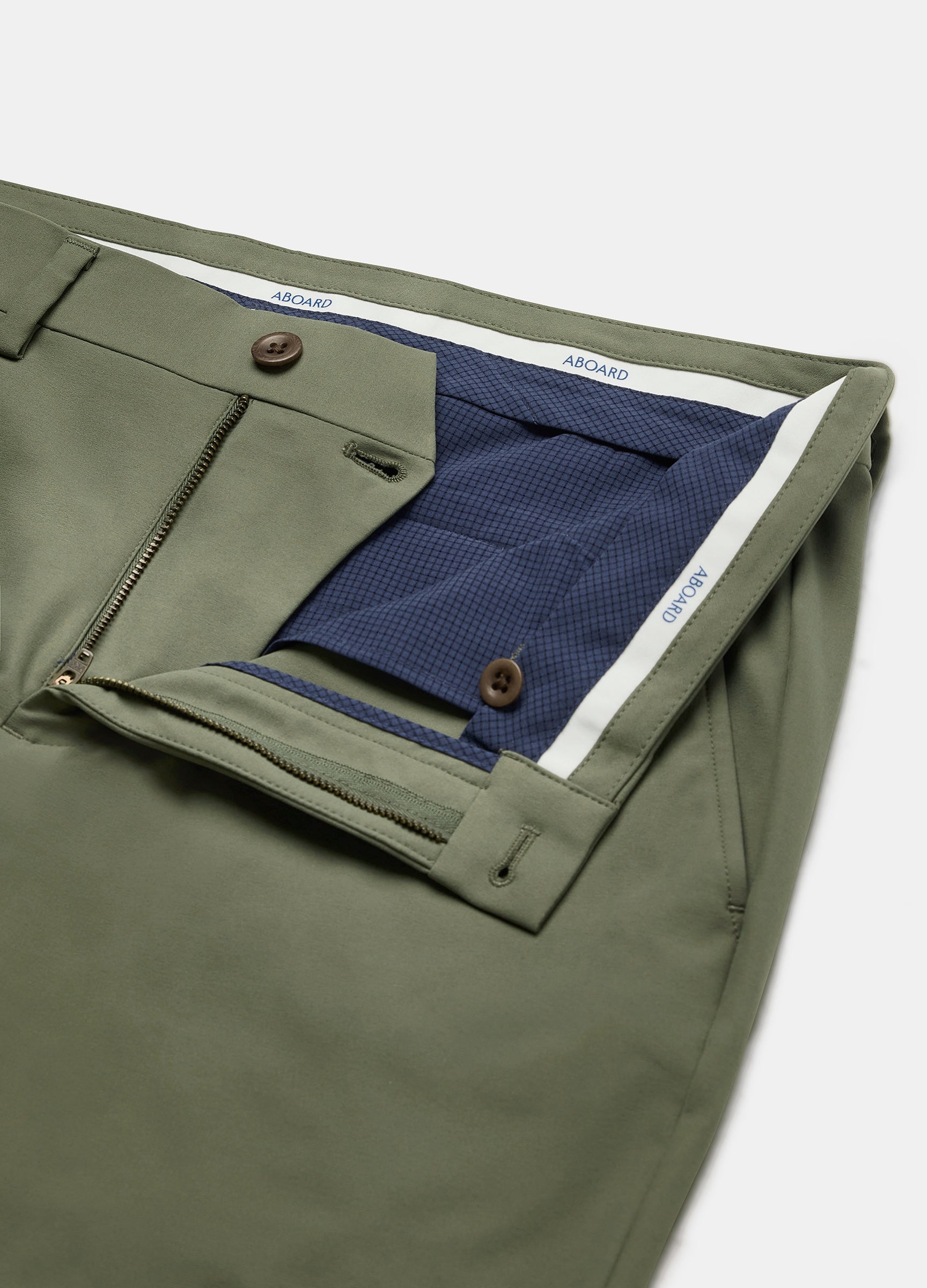 Positano Travel Chino in Olive – Luxury Stretch, Moisture-Wicking & Versatile for Travel & Everyday Wear #color_olive