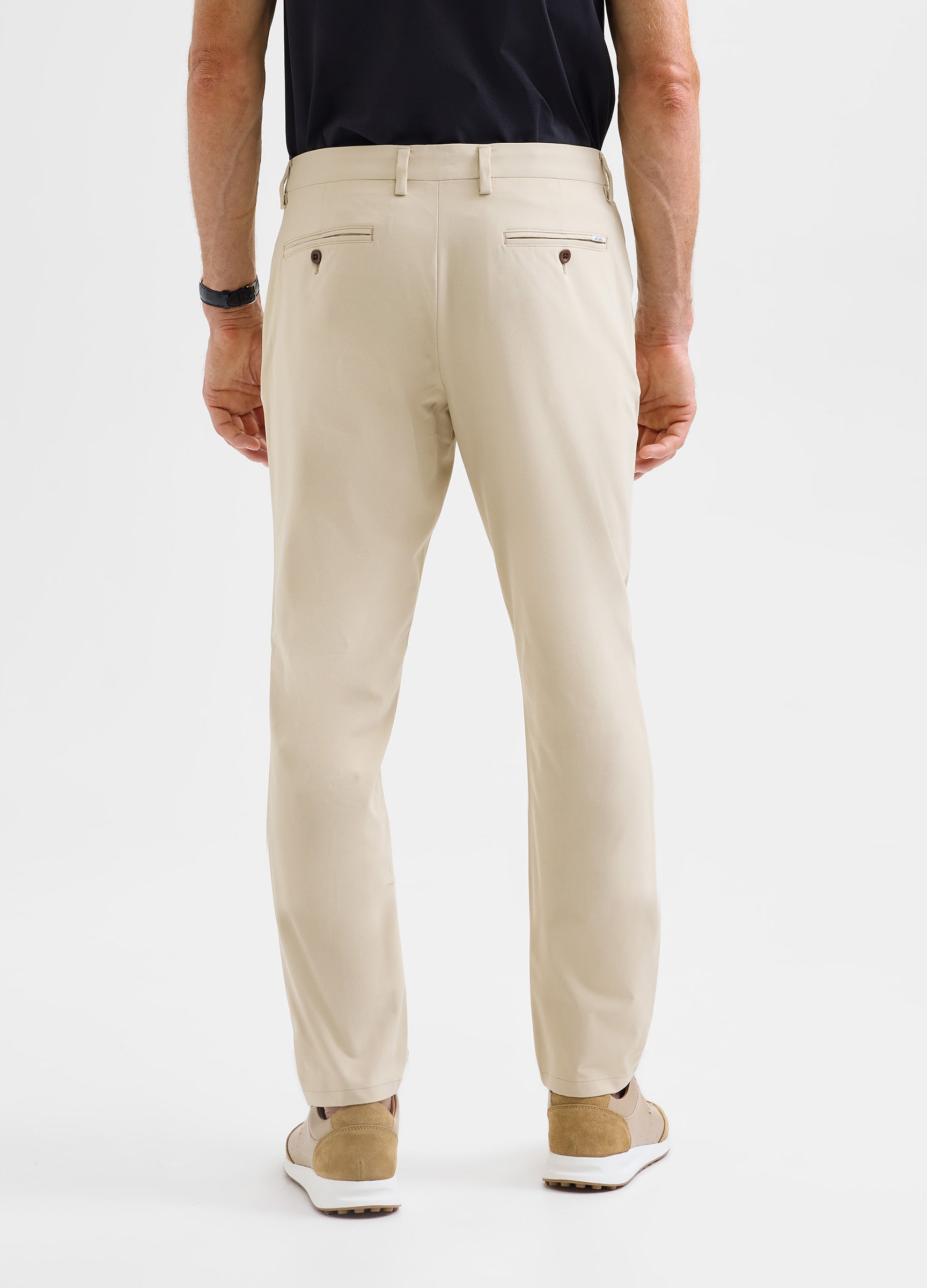 Positano Travel Chino in Sand – Luxury, Lightweight, Anti-Odour & Timelessly Stylish for Travel #color_sand
