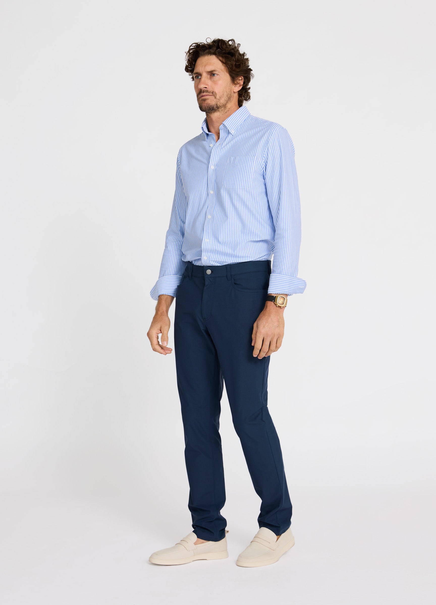 Four Seasons Travel Pant in Navy – High-Performance 4-Way Stretch Pant for Work & Travel #color_navy