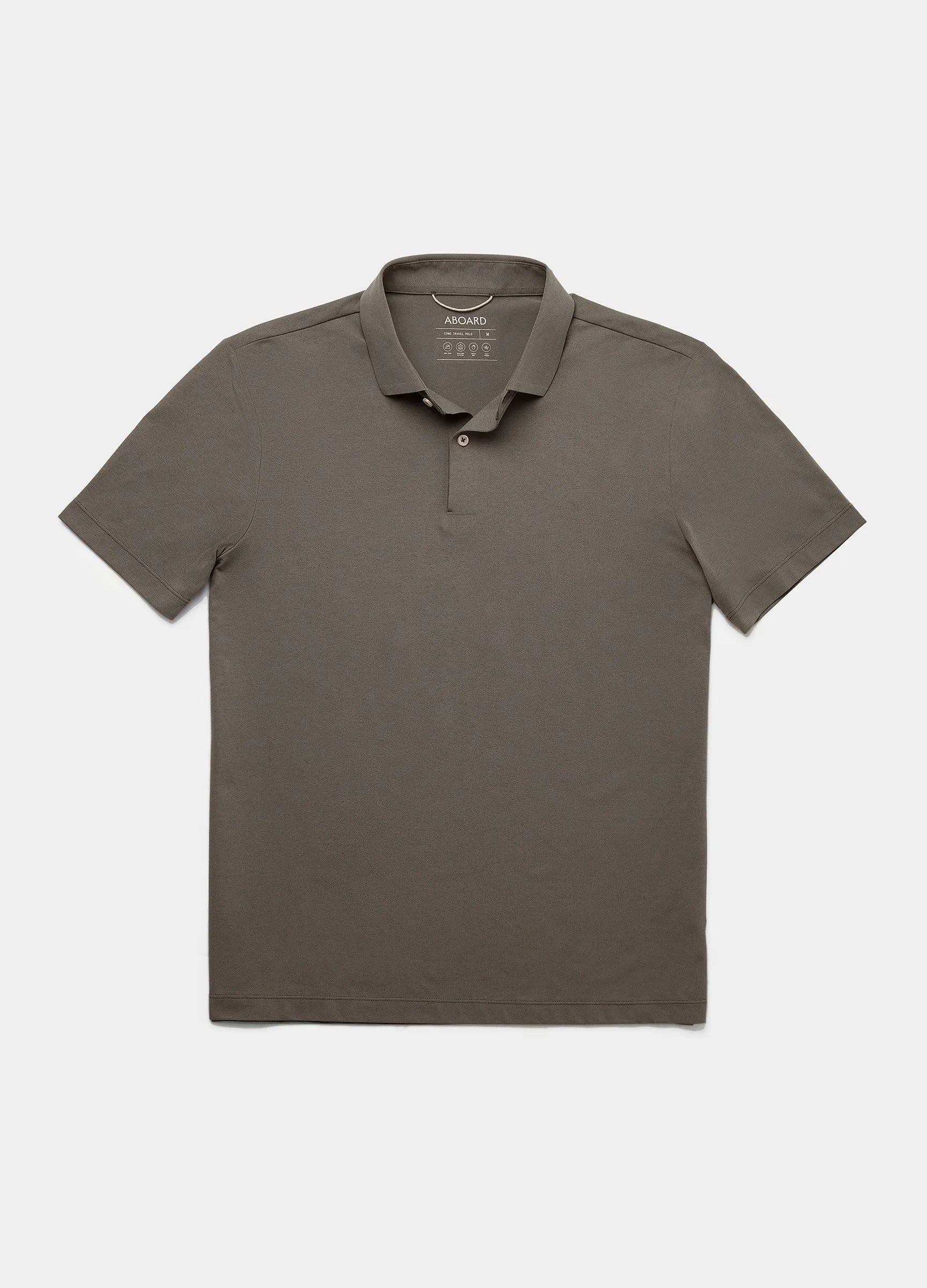 Como Travel Polo in Dark Truffle – Moisture-Wicking, Crease-Resistant & Stylish for Any Occasion #color_dark truffle