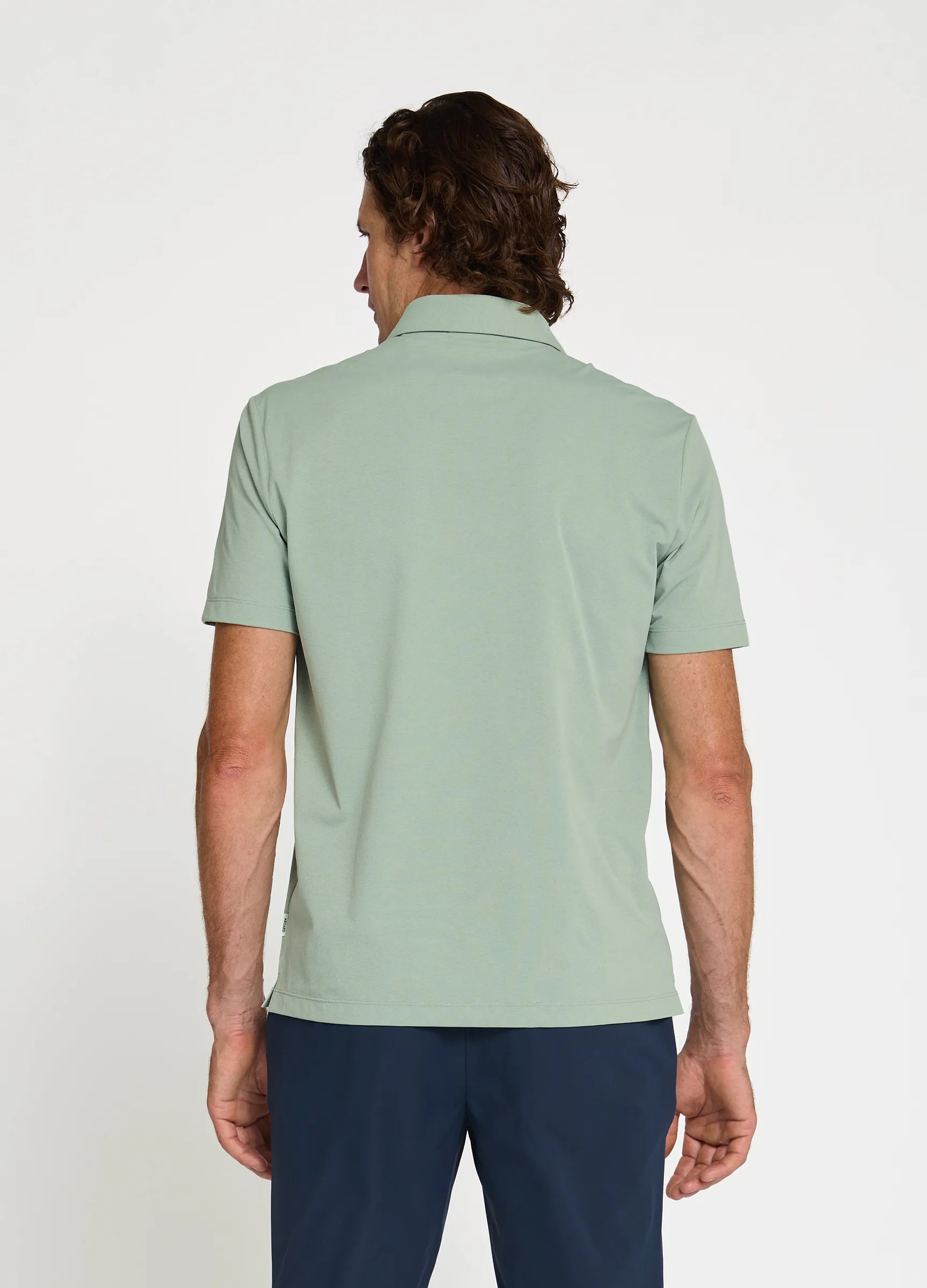 Como Travel Polo in Sage – Performance Polo with Anti-Odour, Breathable Fabric & Timeless Style #color_sage