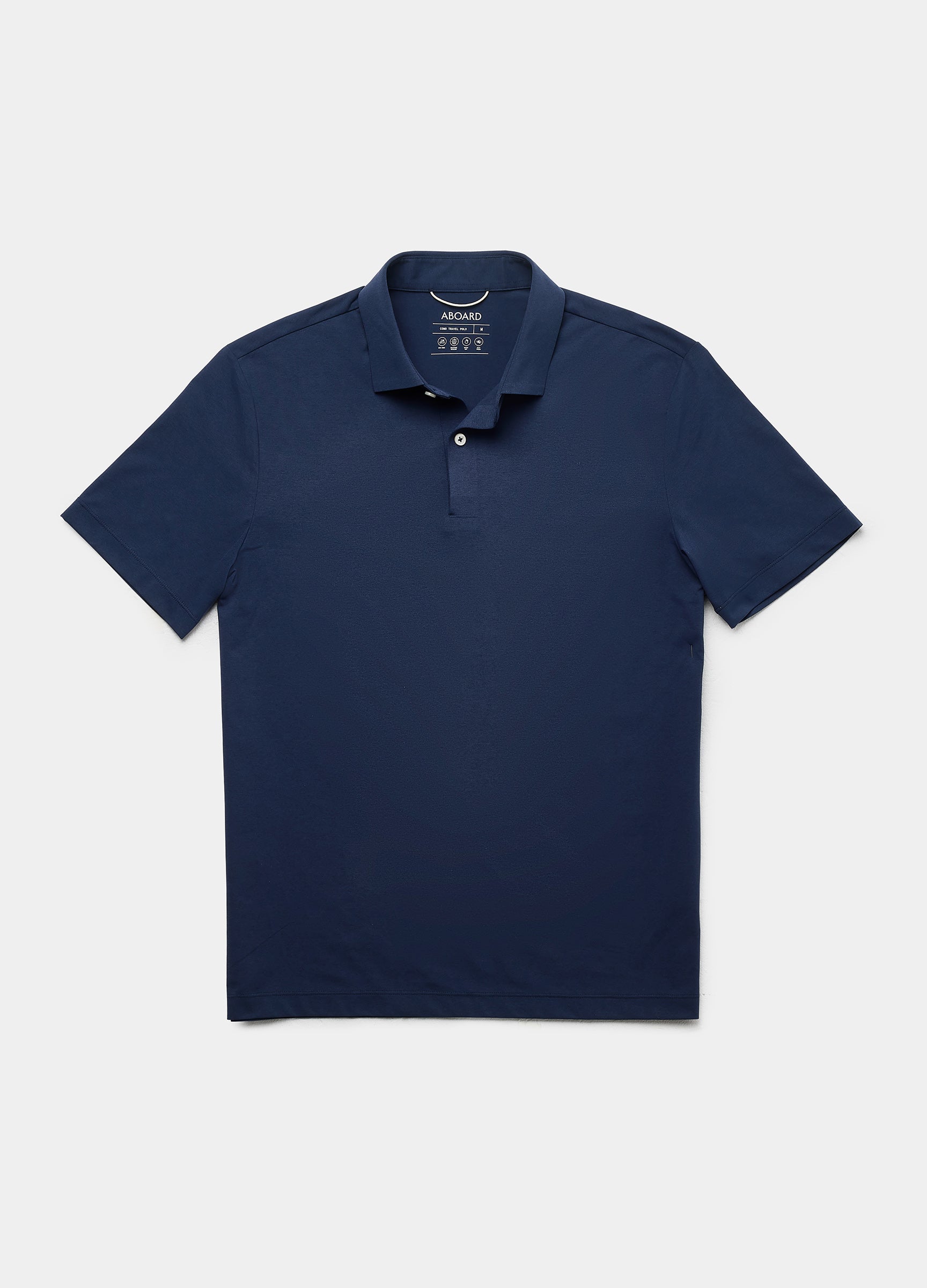 Como Travel Polo in Navy – Smart, Moisture-Wicking & Crease-Resistant for Work or Travel #color_navy