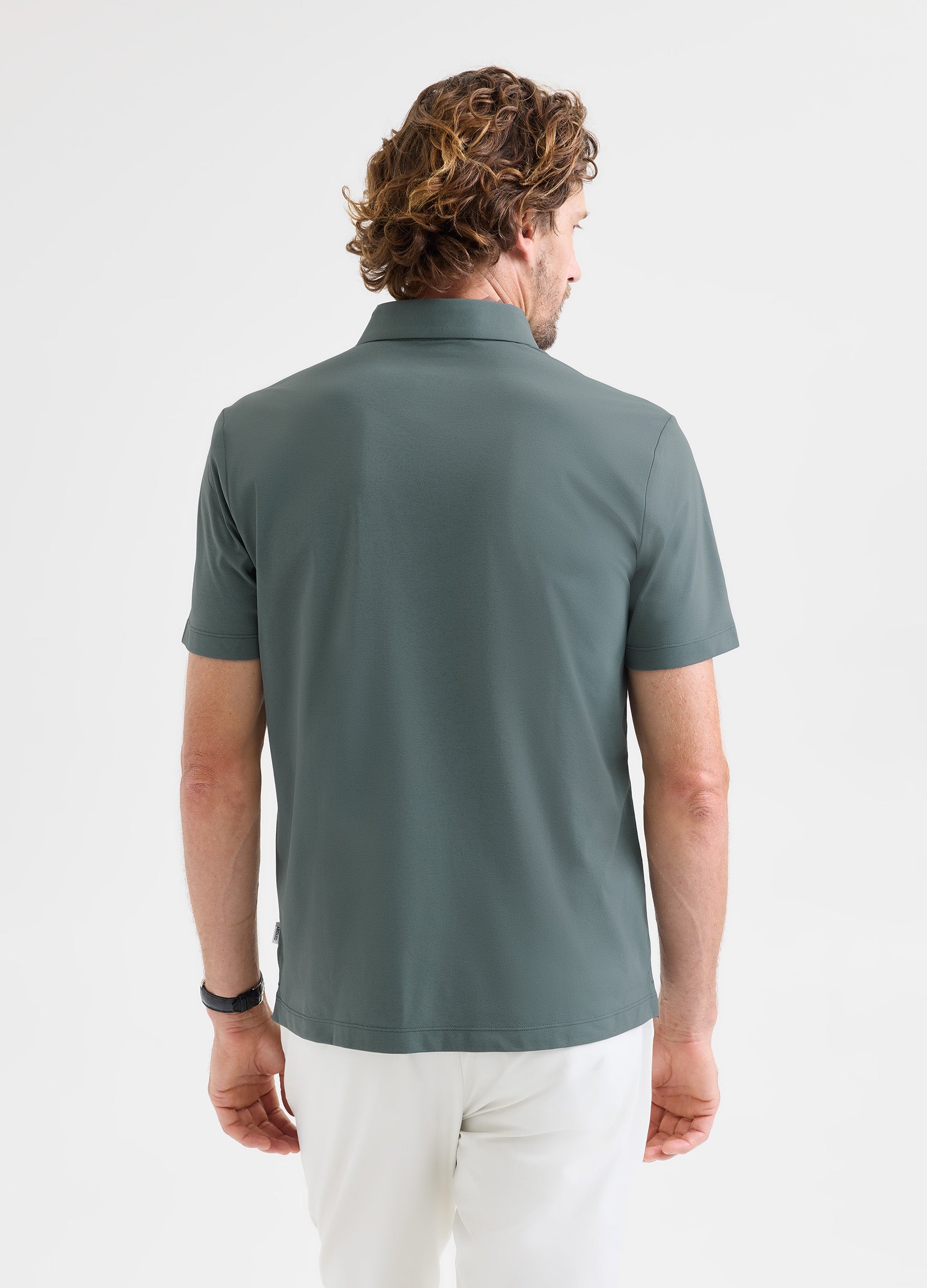 Como Travel Polo in Sea Green – Versatile, Cooling & Wrinkle-Free for Effortless Style #color_sea green