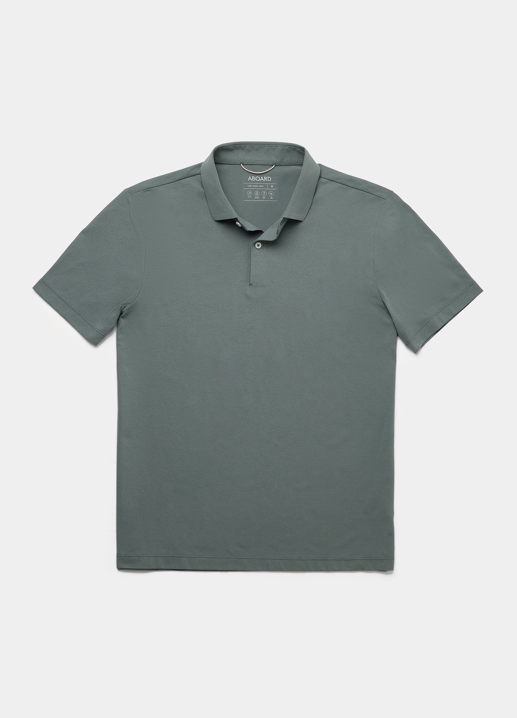 Como Travel Polo in Sea Green – Versatile, Cooling & Wrinkle-Free for Effortless Style #color_sea green