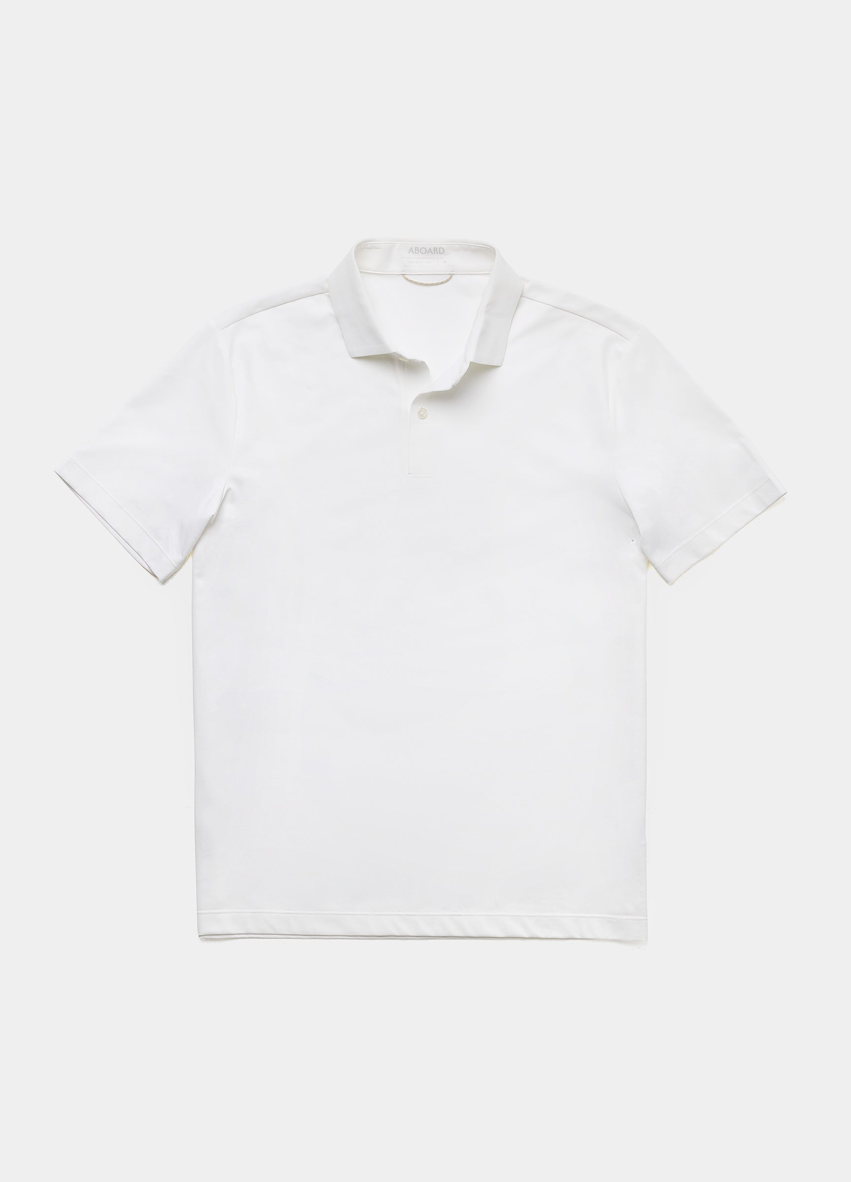 Como Travel Polo in White – Performance Polo with Anti-Odour, Breathable Fabric & Timeless Style #color_white