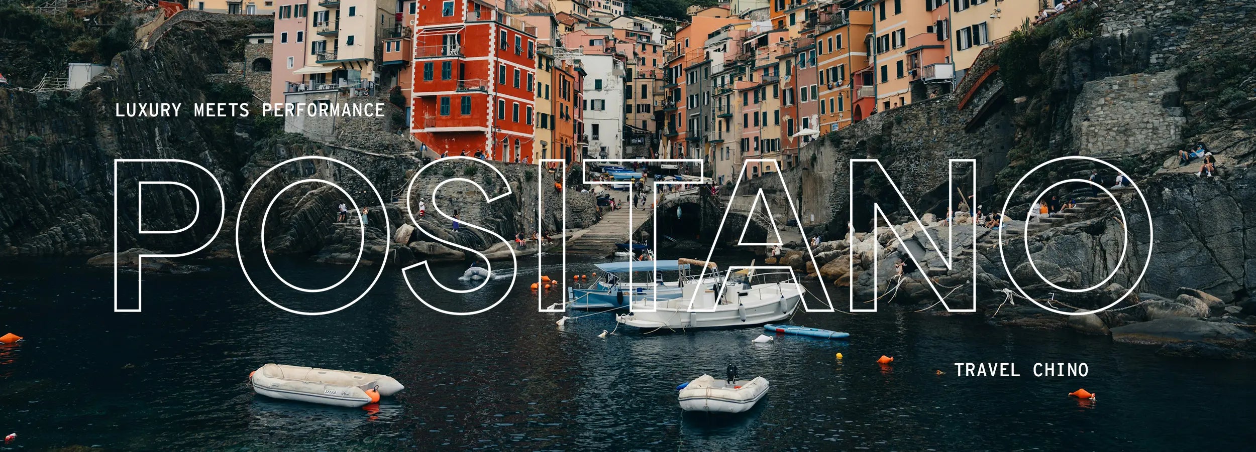 Positano Travel Chino in Black/Navy/Bone/Olive/Sand, combining luxury with performance for the modern traveller.