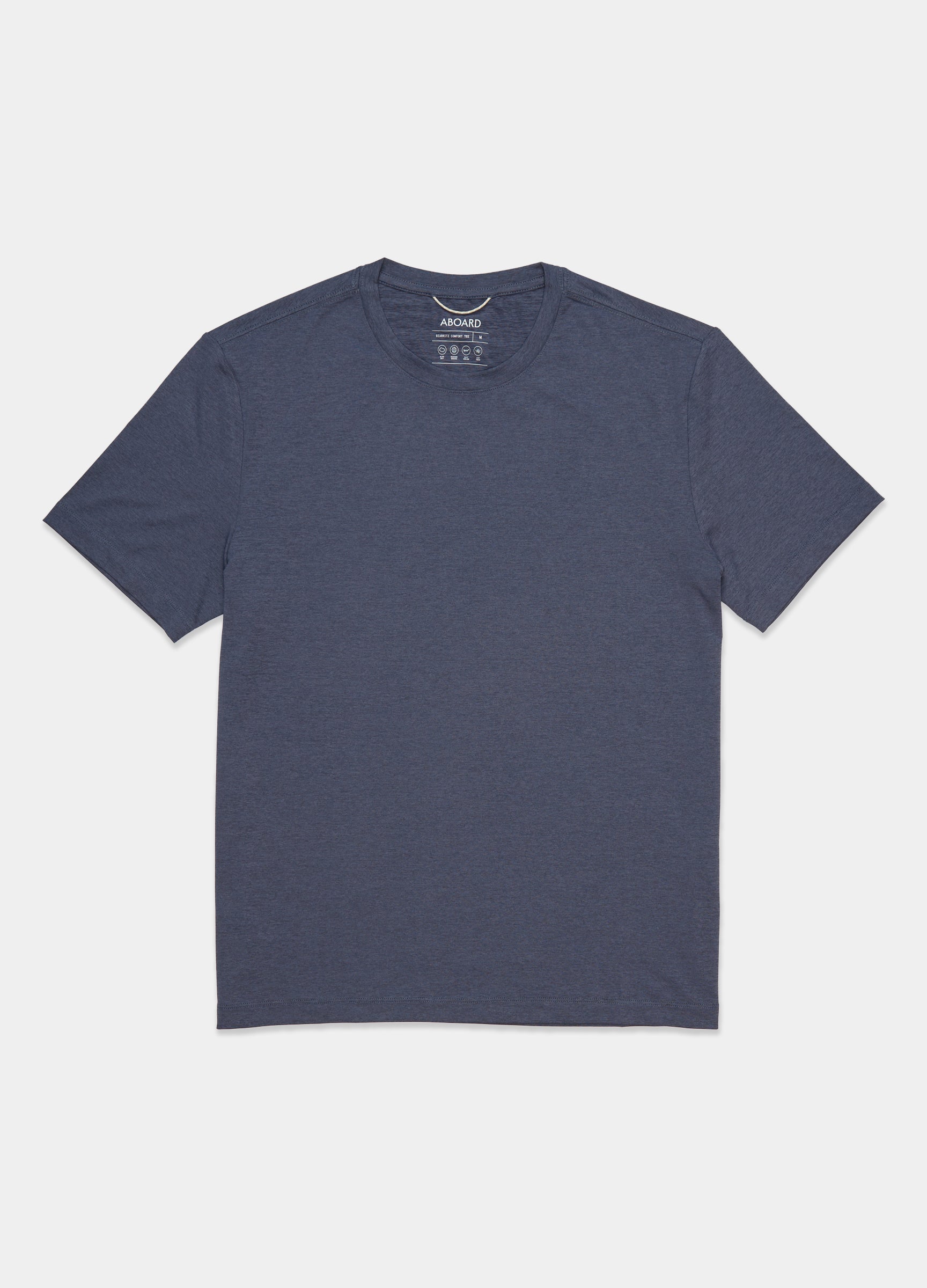 Biarritz Comfort Tee in French Navy – Premium Lightweight Tee with Brrr® Triple Chill Cooling Yarn #color_french navy