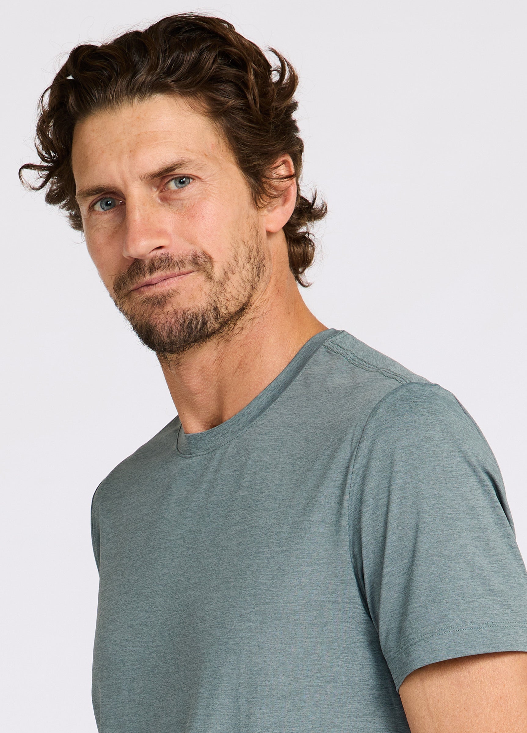 Biarritz Comfort Tee in Sea Green – Breathable, Moisture-Wicking Fabric with Polygiene StayFresh® Odour Control #color_sea green